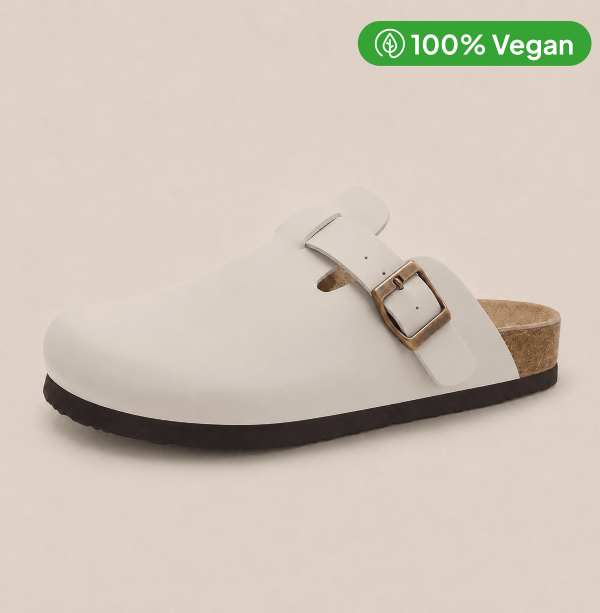 Smooth Vegan Leather Clogs by Qomfort